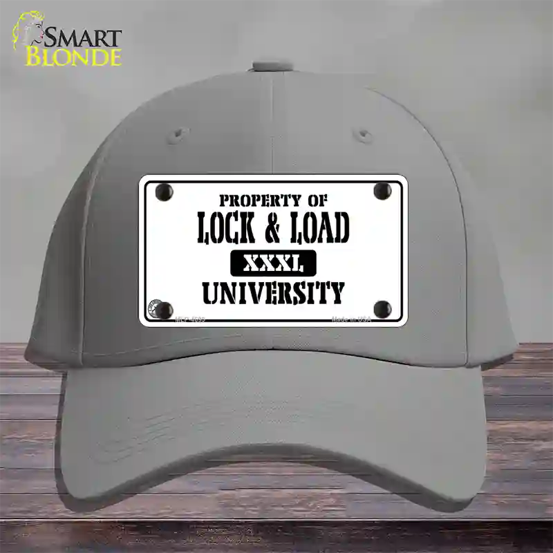 Lock And Load Novelty License Plate Hat Cotton / Gray