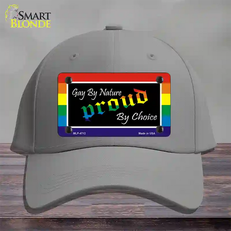 Gay By Nature Novelty License Plate Hat Cotton / Gray