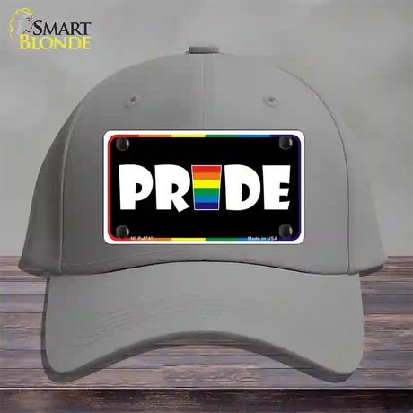 Pride Novelty License Plate Hat Cotton / Gray