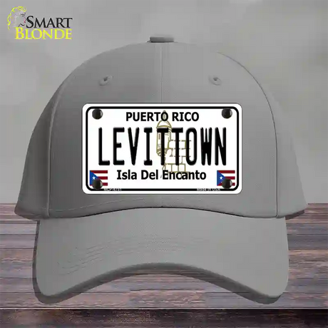 Levittown Puerto Rico Novelty License Plate Hat Cotton / Gray