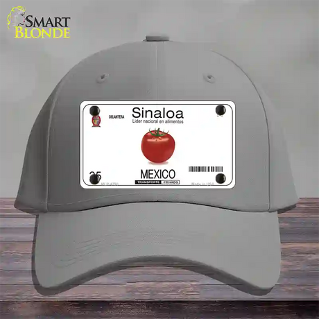 Sinaloa Mexico Novelty License Plate Hat Cotton / Gray