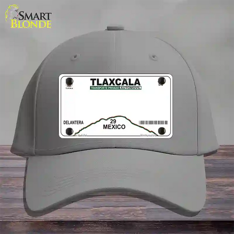 Tlaxcala Mexico Novelty License Plate Hat Cotton / Gray