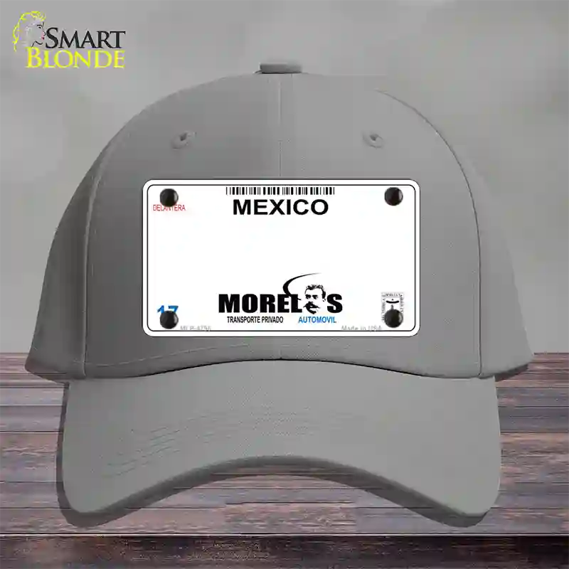 Morelos Mexico Novelty License Plate Hat Cotton / Gray