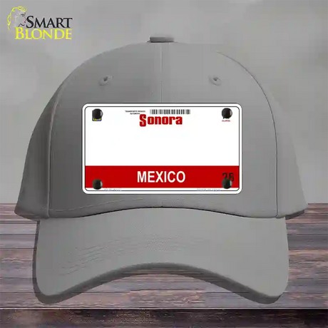 Sonora Mexico Novelty License Plate Hat Cotton / Gray