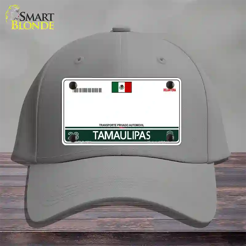 Tamaulipas Mexico Blank Novelty License Plate Hat Cotton / Gray