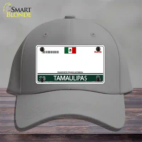 Tamaulipas Mexico Blank Novelty License Plate Hat Cotton / Gray