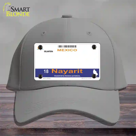 Nayarit Mexico Novelty License Plate Hat Cotton / Gray