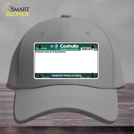 Coahuila Mexico Novelty License Plate Hat Cotton / Gray