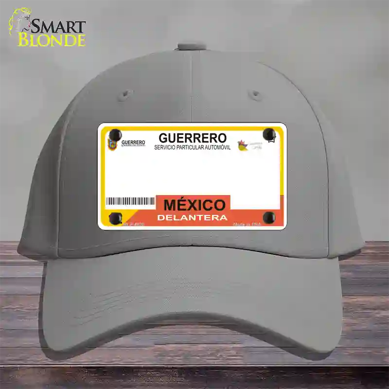 Guerrero Mexico Blank Novelty License Plate Hat Cotton / Gray