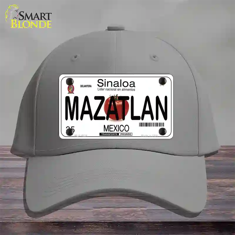 Mazatlan Mexico Novelty License Plate Hat Cotton / Gray