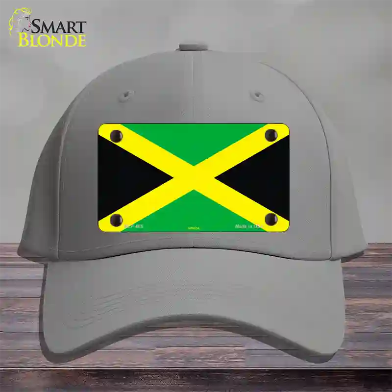 Jamaica Flag Novelty License Plate Hat Cotton / Gray