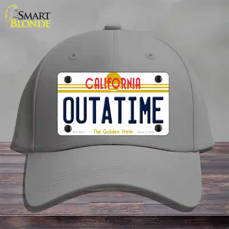 California Outtatime Novelty License Plate Hat Cotton / Gray