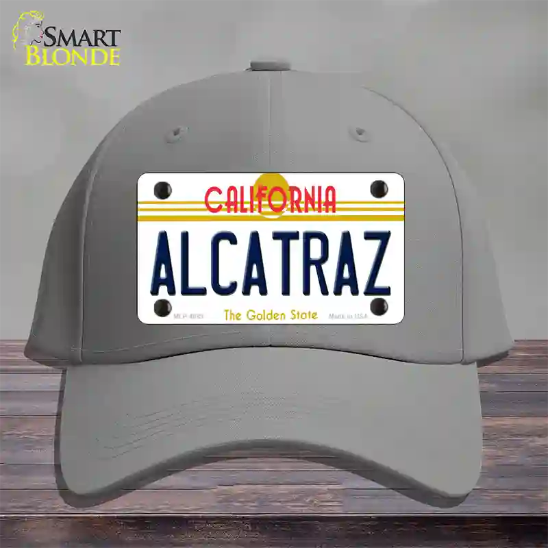 Alcatraz California Novelty License Plate Hat Cotton / Gray