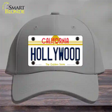 Hollywood California Novelty License Plate Hat Cotton / Gray