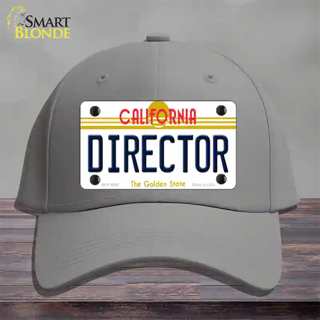 Director California Novelty License Plate Hat Cotton / Gray