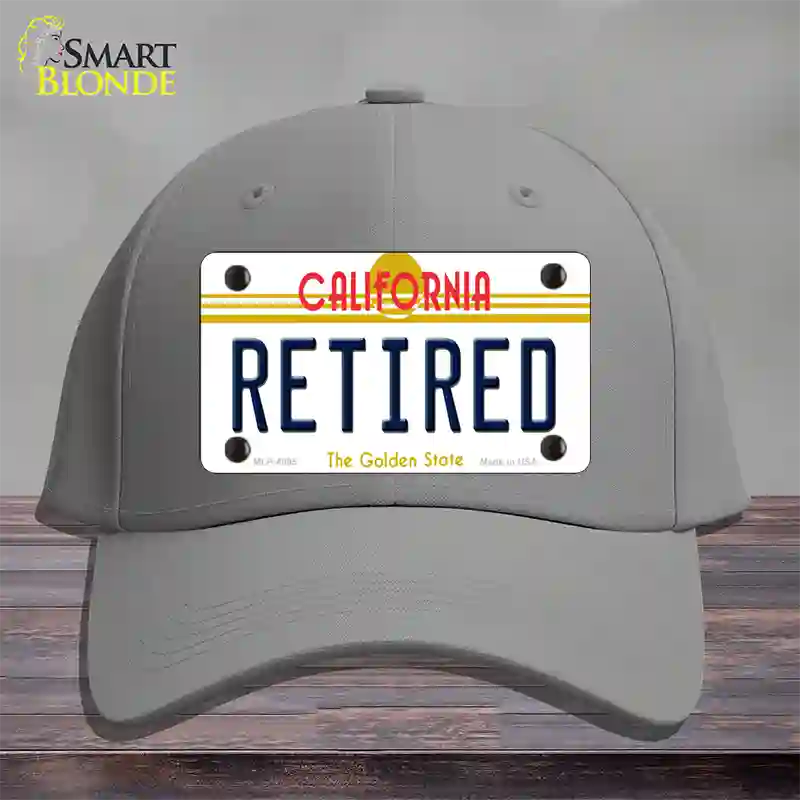 Retired California Novelty License Plate Hat Cotton / Gray