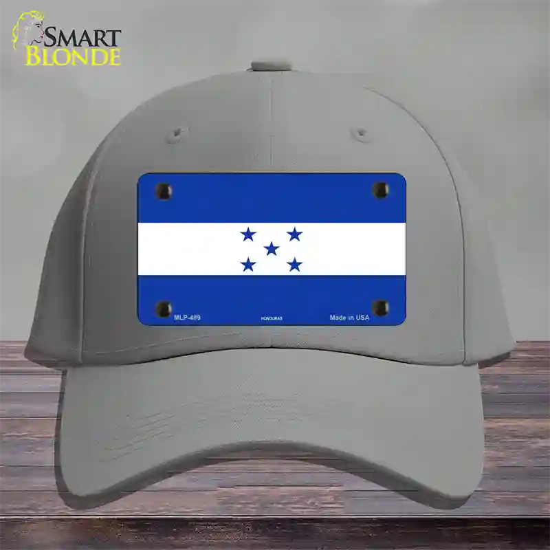 Honduras Flag Novelty License Plate Hat Cotton / Gray