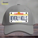 Beverly Hills California Novelty License Plate Hat Cotton / Gray