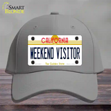 Weekend Vistor California Novelty License Plate Hat Cotton / Gray