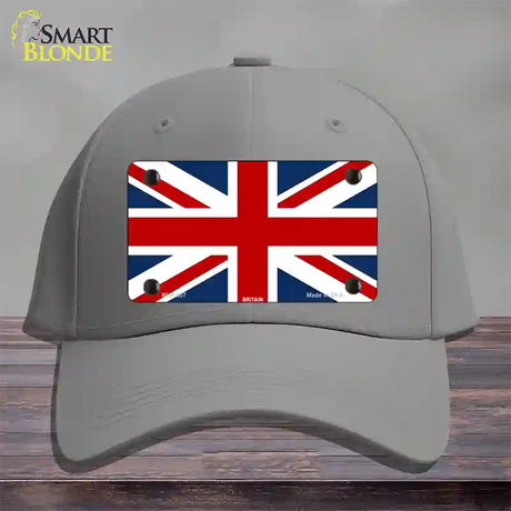 Britain Flag Novelty License Plate Hat Cotton / Gray