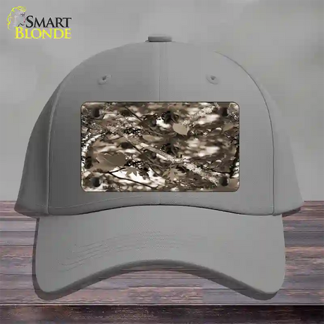 Leaf Camouflage Novelty License Plate Hat Cotton / Gray