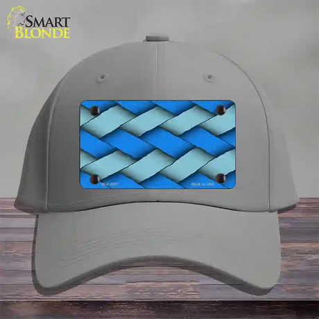 Weave Blue Novelty License Plate Hat Cotton / Gray