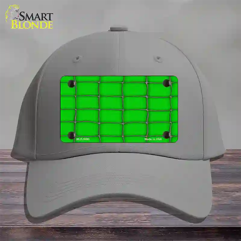 Web Green Novelty License Plate Hat Cotton / Gray