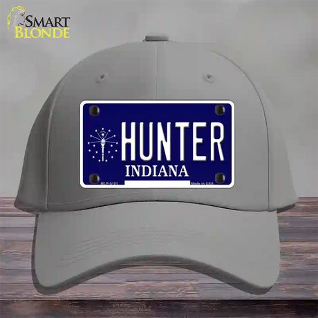 Hunter Indiana State Novelty License Plate Hat Cotton / Gray