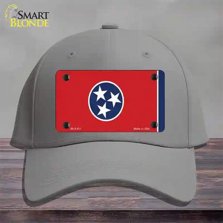 Tennessee State Flag Novelty License Plate Hat Cotton / Gray