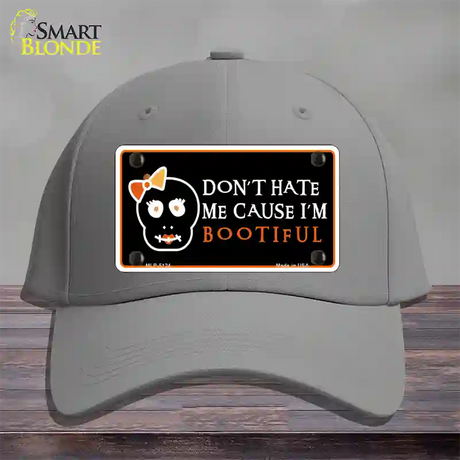 Cause Im Bootiful Novelty License Plate Hat Cotton / Gray