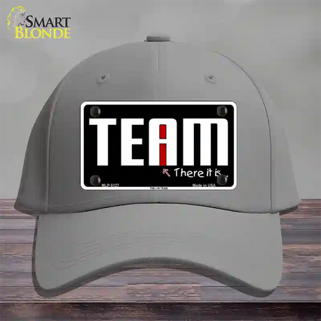 I In Team Novelty License Plate Hat Cotton / Gray