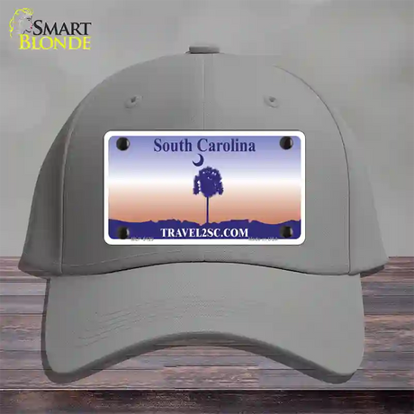 South Carolina Blank Novelty License Plate Hat Cotton / Gray