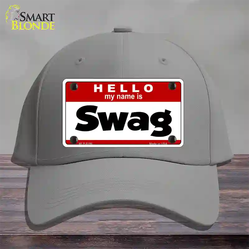 Swag Novelty License Plate Hat Cotton / Gray