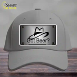 Got Beer Novelty License Plate Hat Cotton / Gray