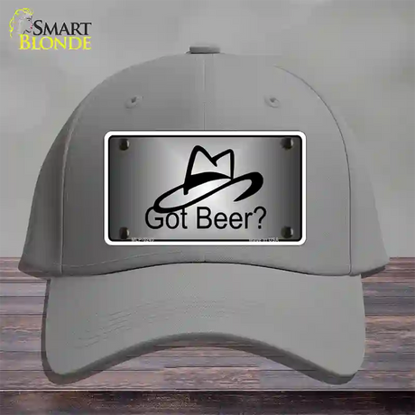 Got Beer Novelty License Plate Hat Cotton / Gray