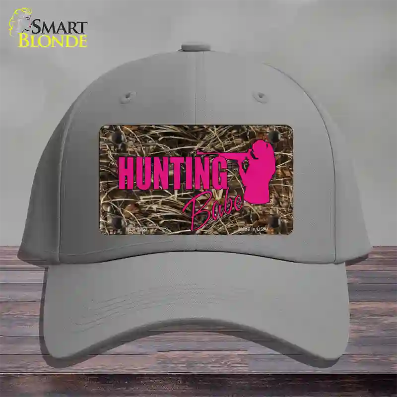 Hunting Babe Novelty License Plate Hat Cotton / Gray