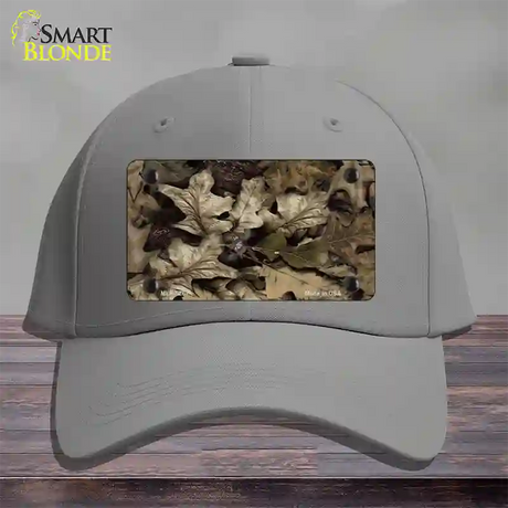 Fallen Leaves Camouflage Novelty License Plate Hat Cotton / Gray