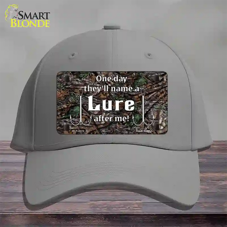 Name A Lure After Me Novelty License Plate Hat Cotton / Gray