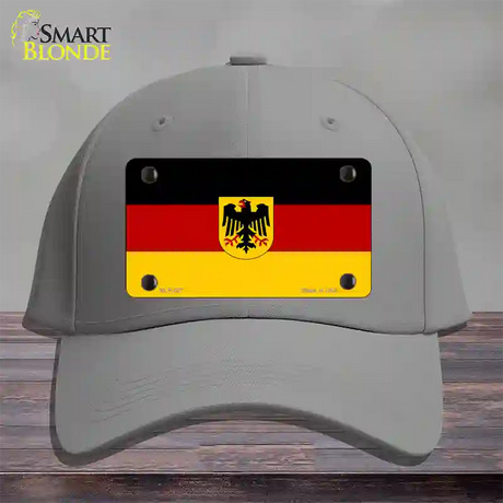 Germany State Flag Novelty License Plate Hat Cotton / Gray