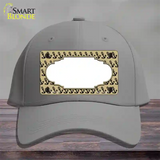 Gold Black Anchor Scallop Center Novelty License Plate Hat Cotton / Gray