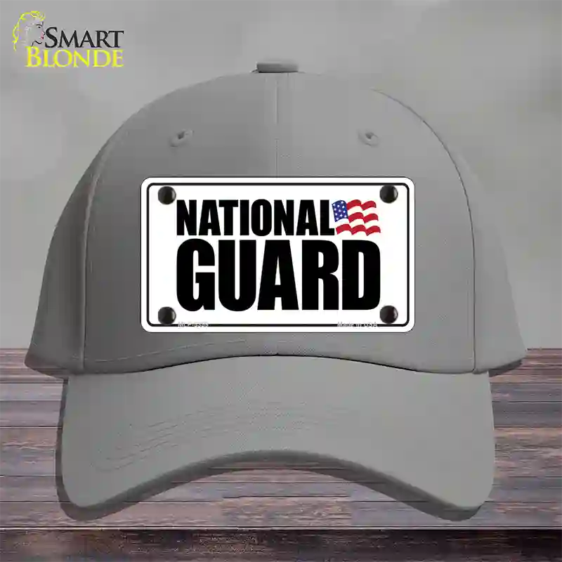 National Guard Novelty License Plate Hat Cotton / Gray