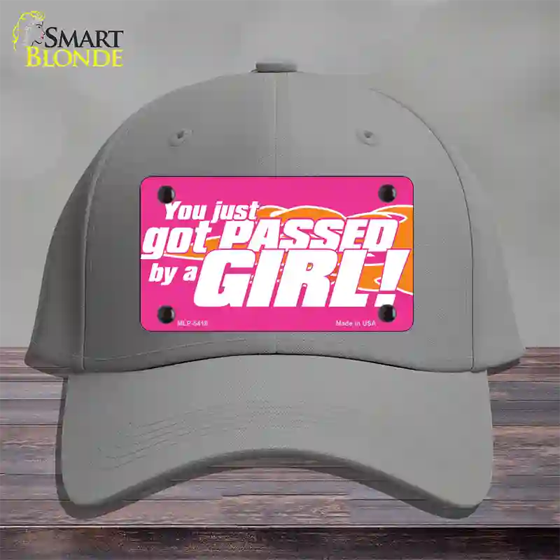 Got Passed By A Girl Novelty License Plate Hat Cotton / Gray