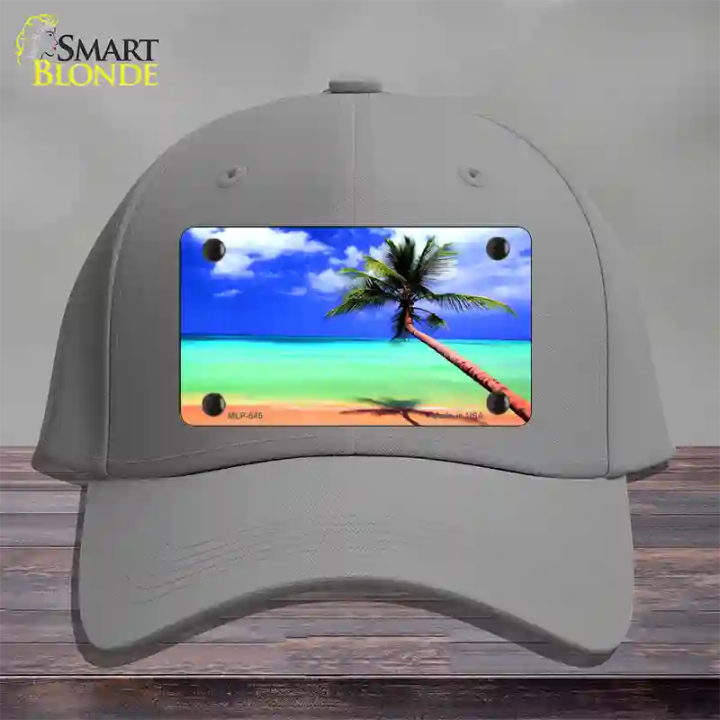 Ocean Sunrise Novelty License Plate Hat Cotton / Gray