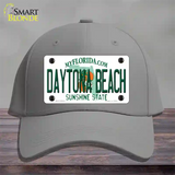 Daytona Beach Florida Novelty License Plate Hat Cotton / Gray