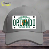 Orlando Florida Novelty License Plate Hat Cotton / Gray