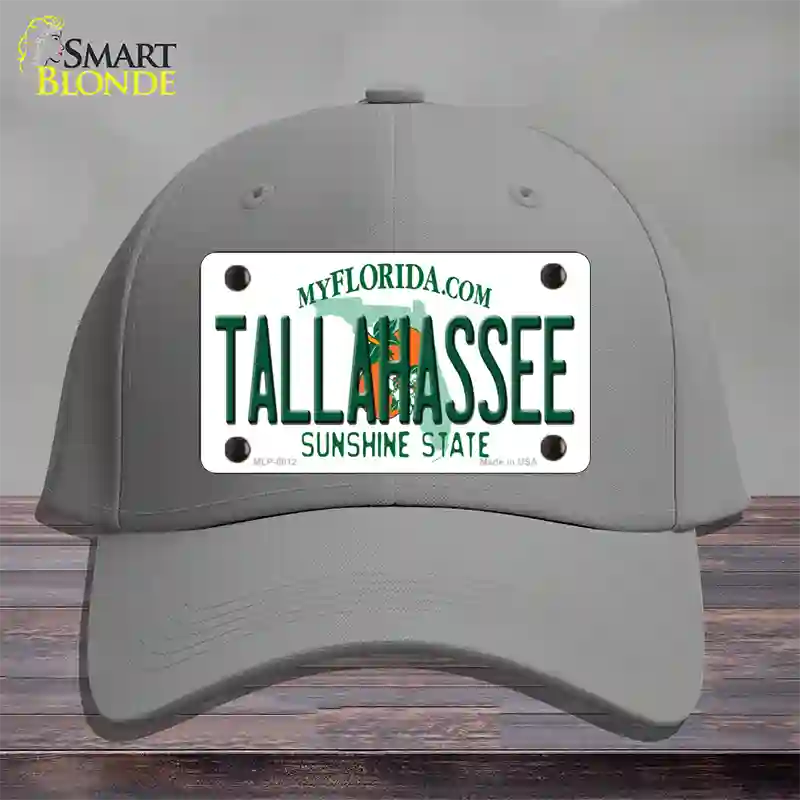 Tallahassee Florida Novelty License Plate Hat Cotton / Gray