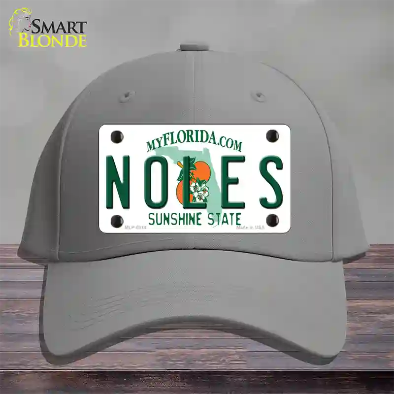 Noles Florida Novelty License Plate Hat Cotton / Gray