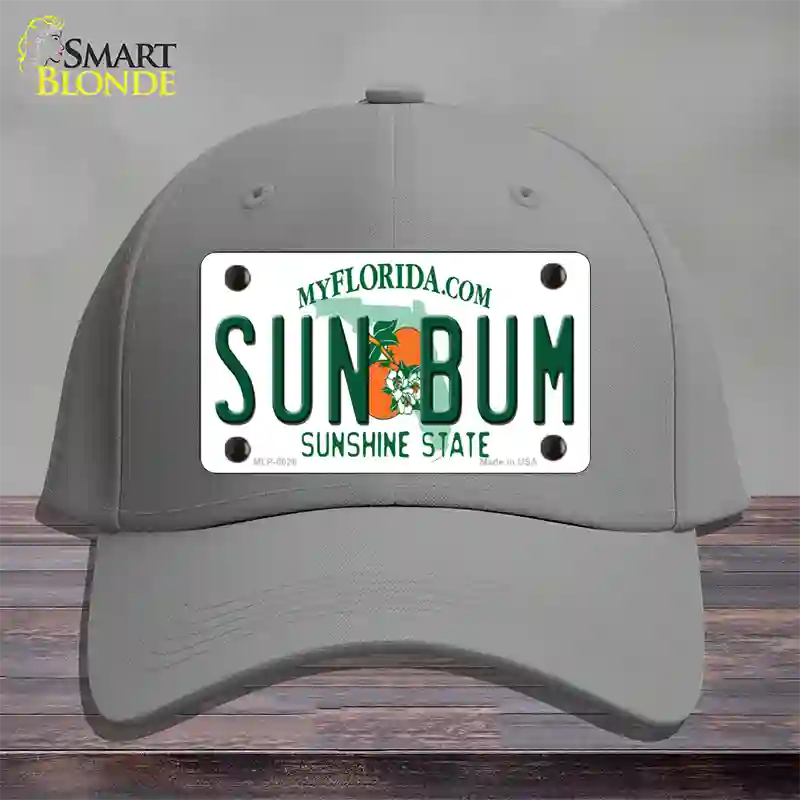 Sun Bum Florida Novelty License Plate Hat Cotton / Gray