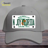 N Joy Florida Novelty License Plate Hat Cotton / Gray