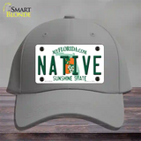 Native Florida Novelty License Plate Hat Cotton / Gray